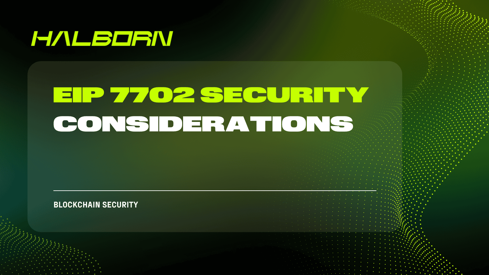 EIP 7702 Security Considerations