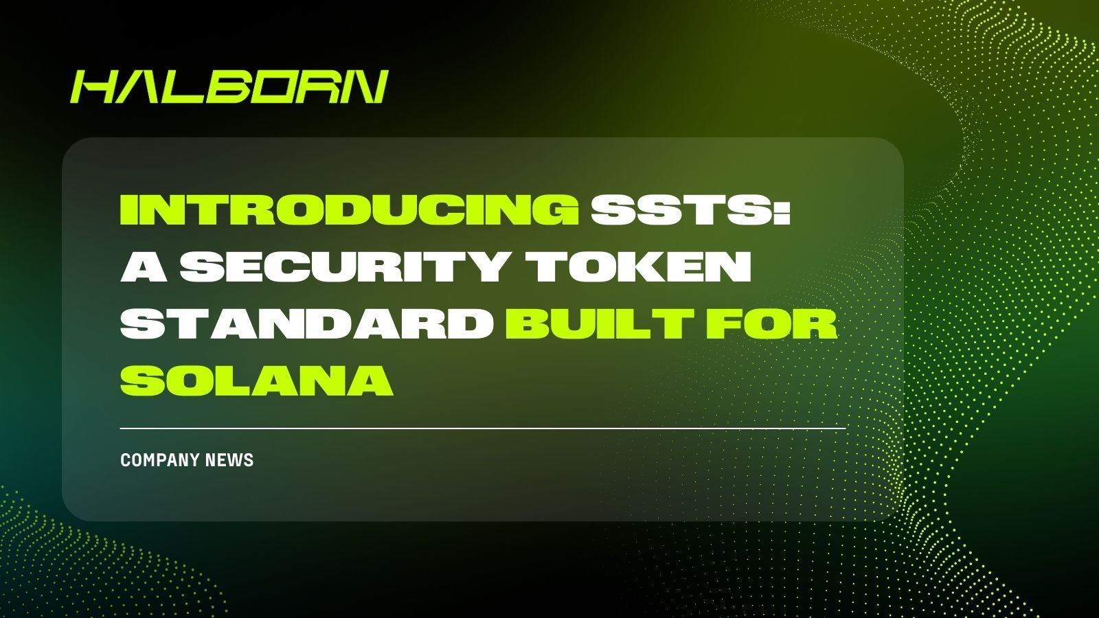 Sts Security Token Introducing SSTS: A Security Token Standard Built for Solana